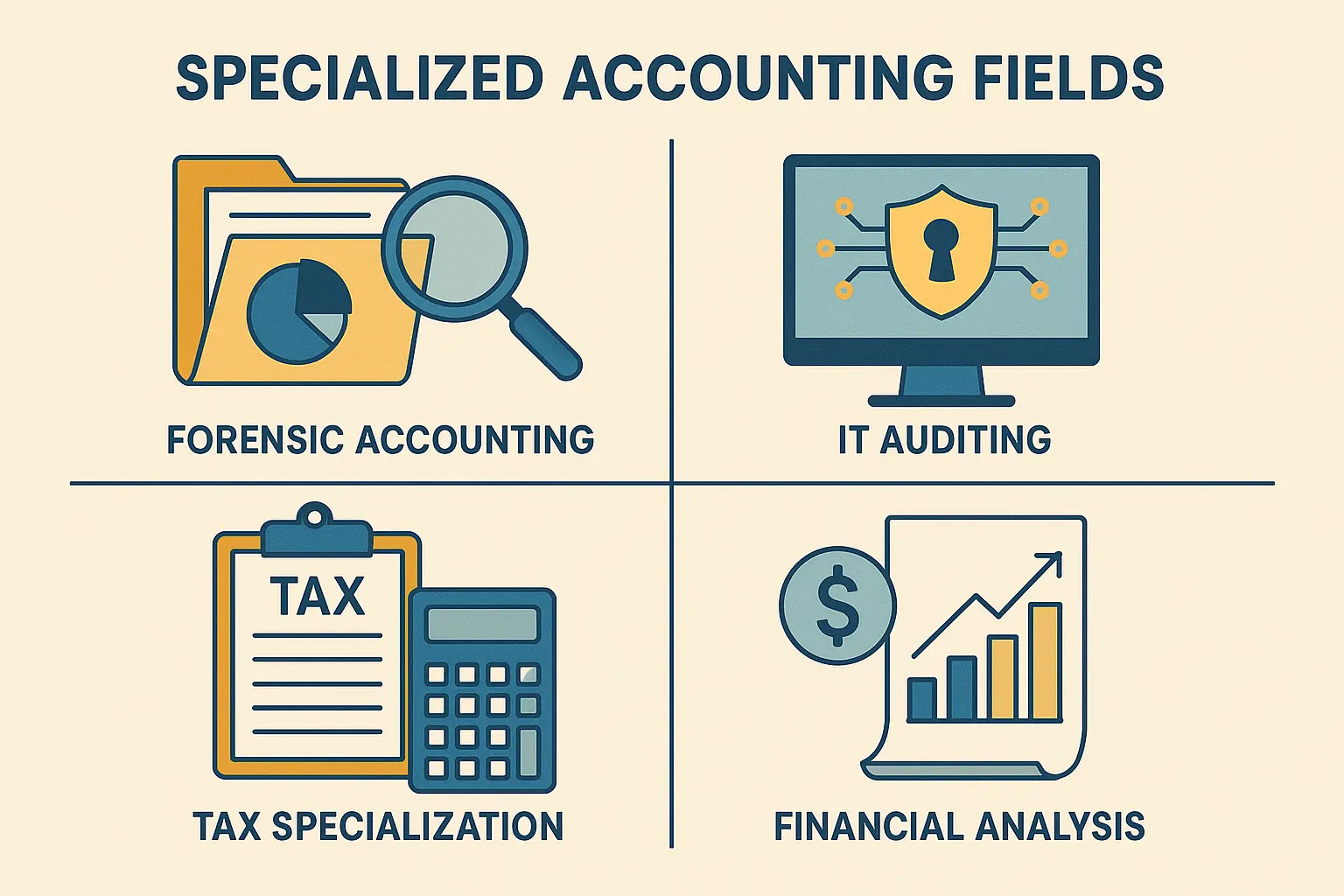 Specialized accounting fields salary comparison