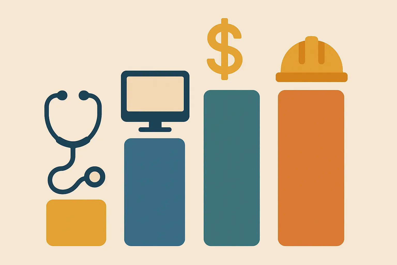 Industry salary comparison chart