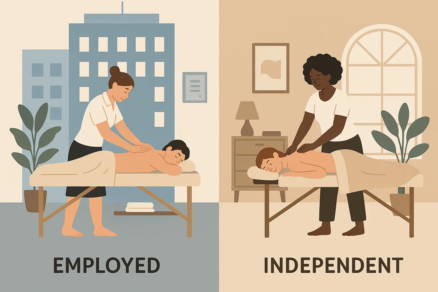 Employment vs independent practice comparison