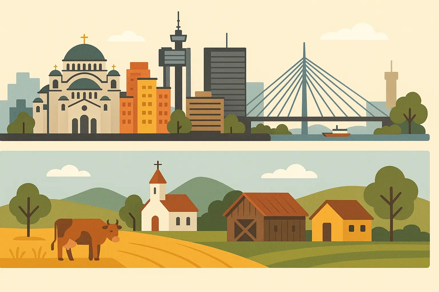 Belgrade salary comparison with other Serbian cities