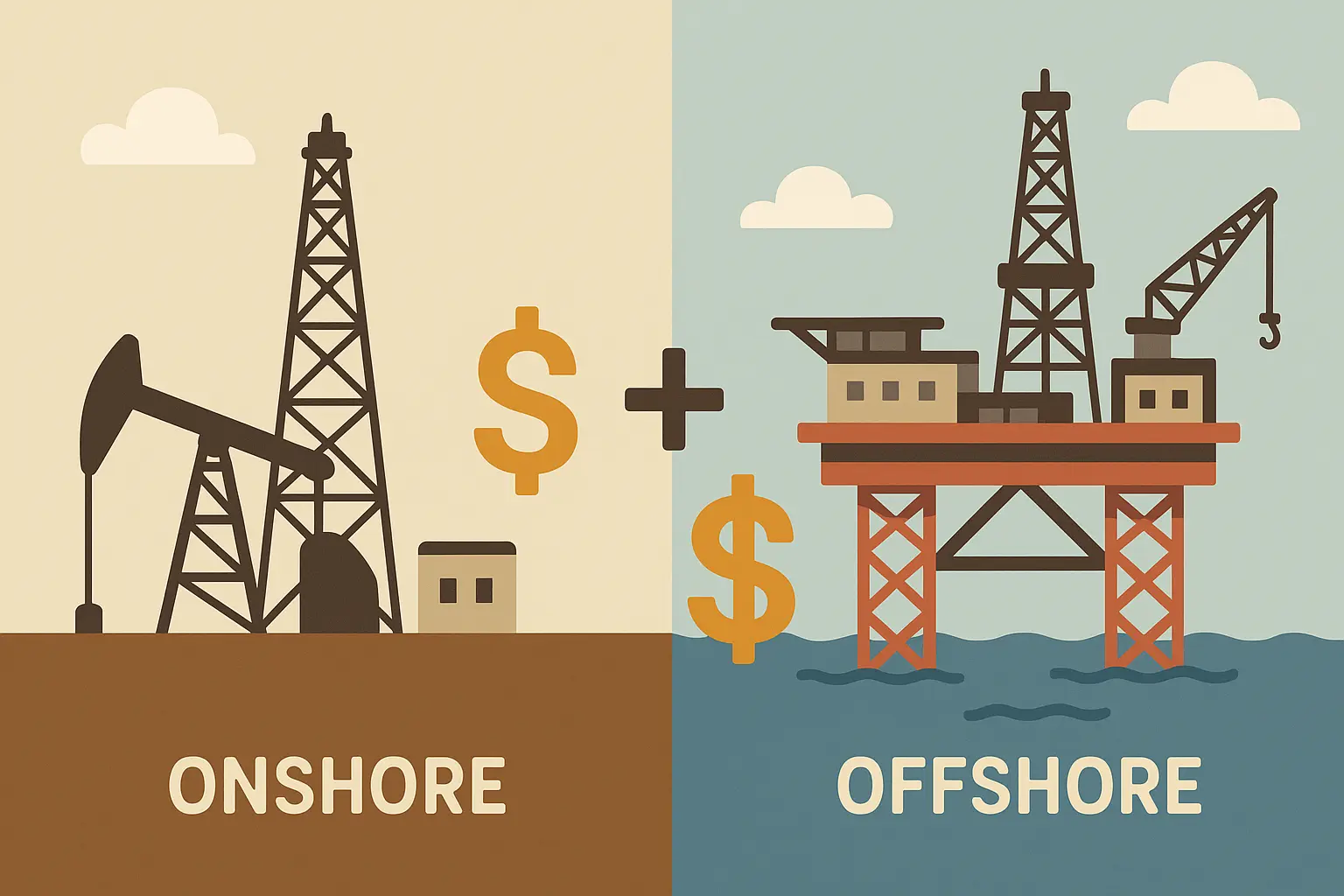 Offshore vs onshore oil rig salary comparison