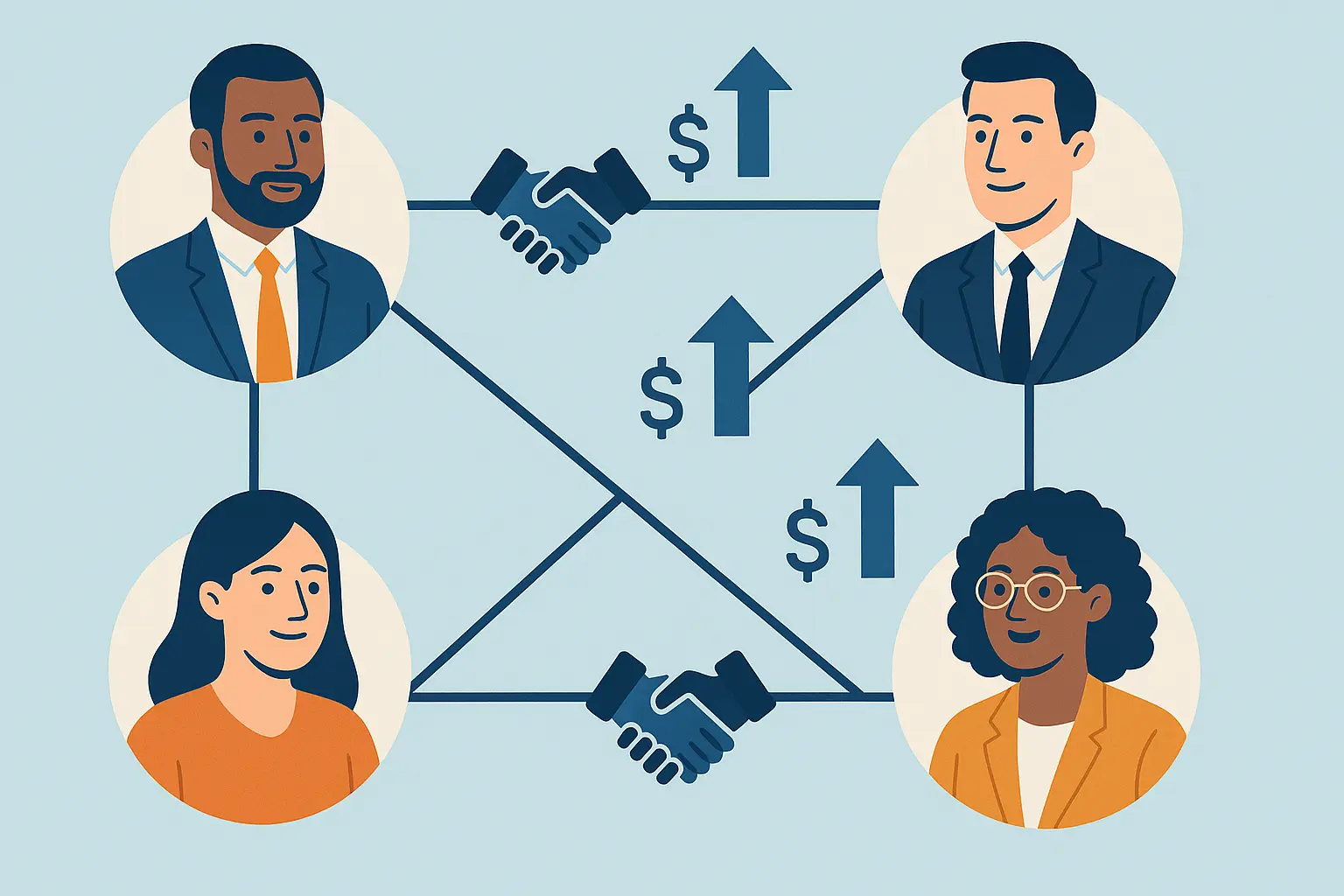 Professional networking for salary advancement