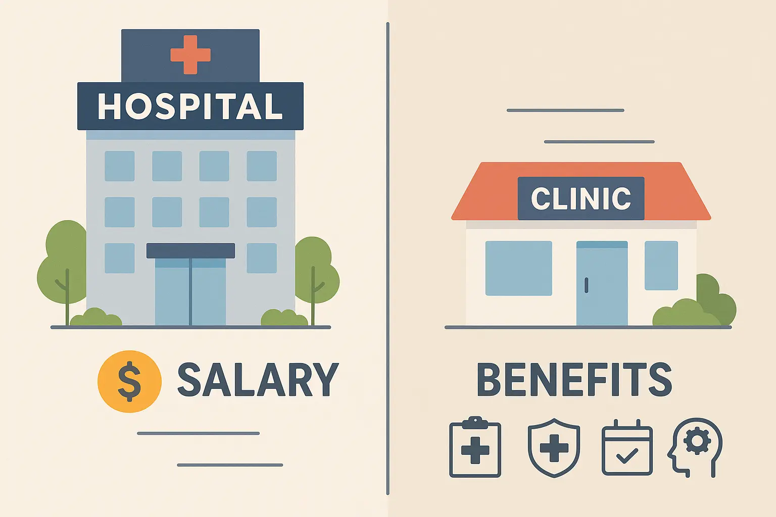 Comparison of medical assistant salaries between hospitals and private practices