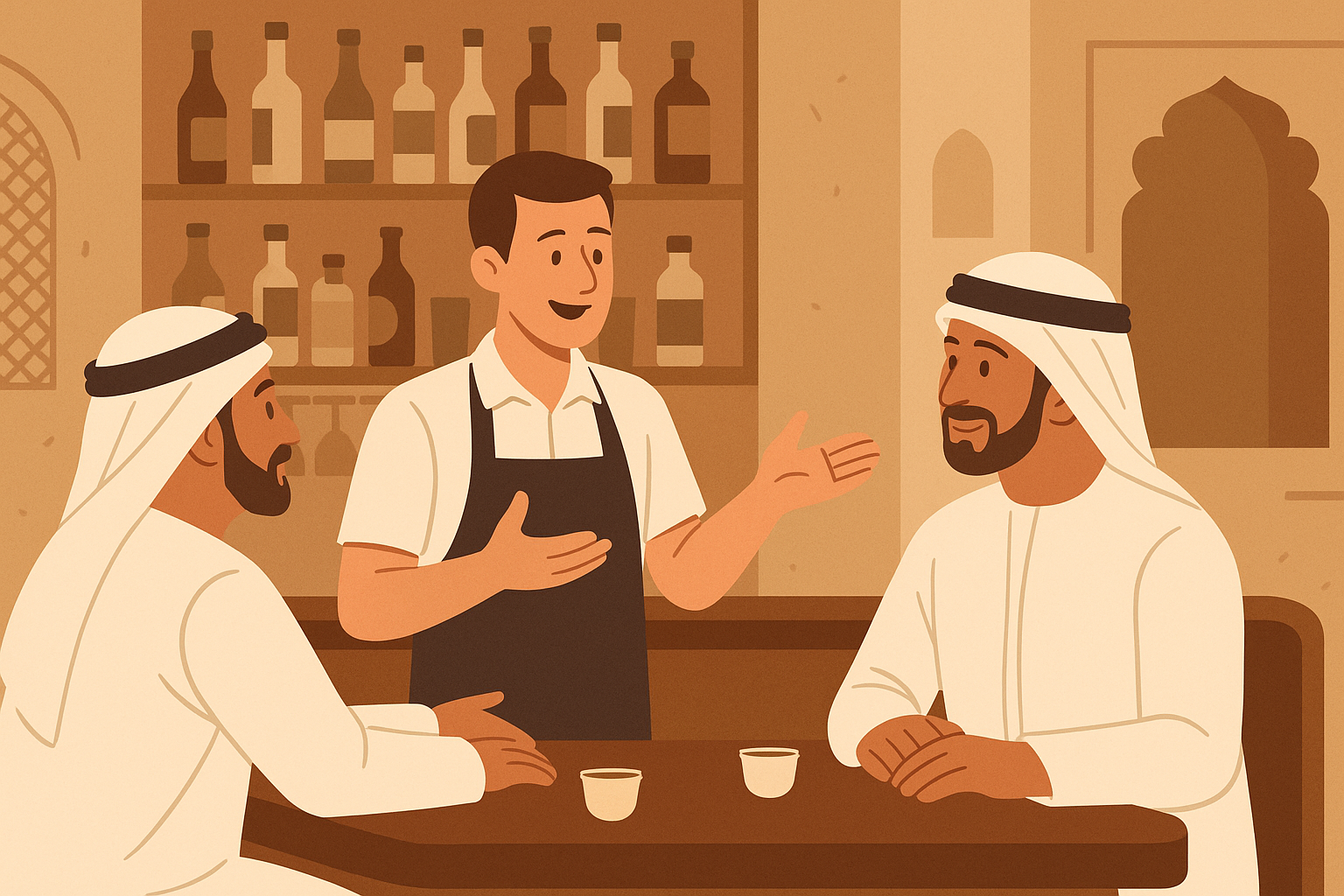 Arabic language skills impact on Dubai bartender salaries