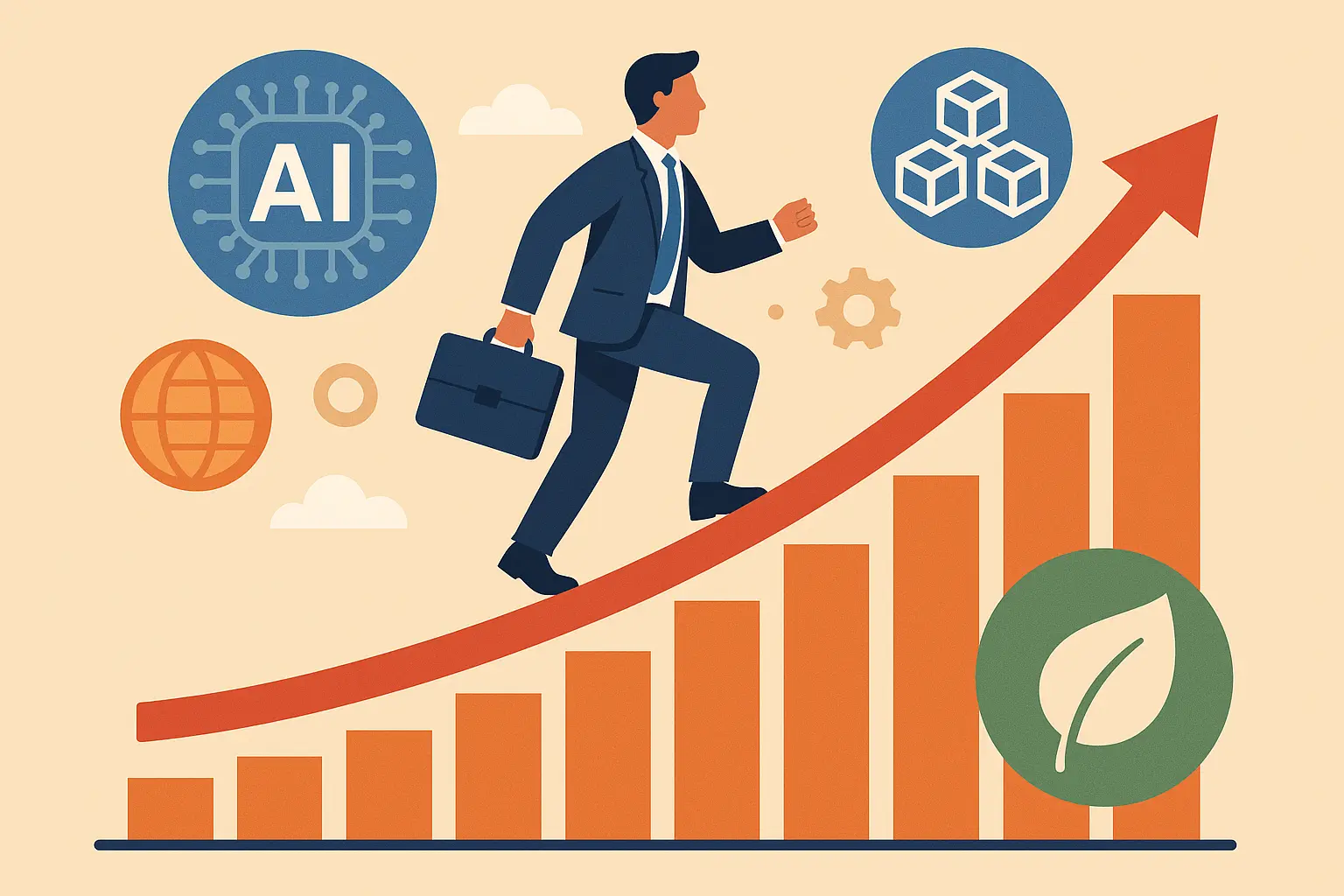 Dubai future cityscape with technology integration