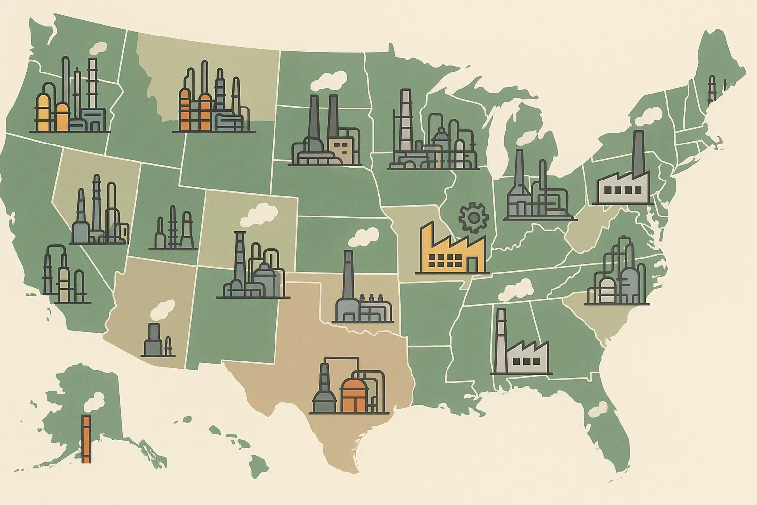 Geographic salary variations for chemical engineers