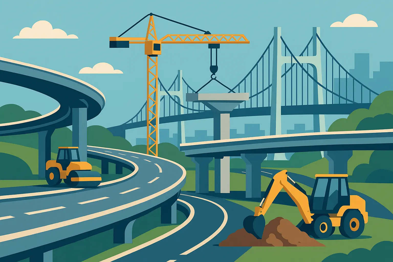 Infrastructure construction project overview