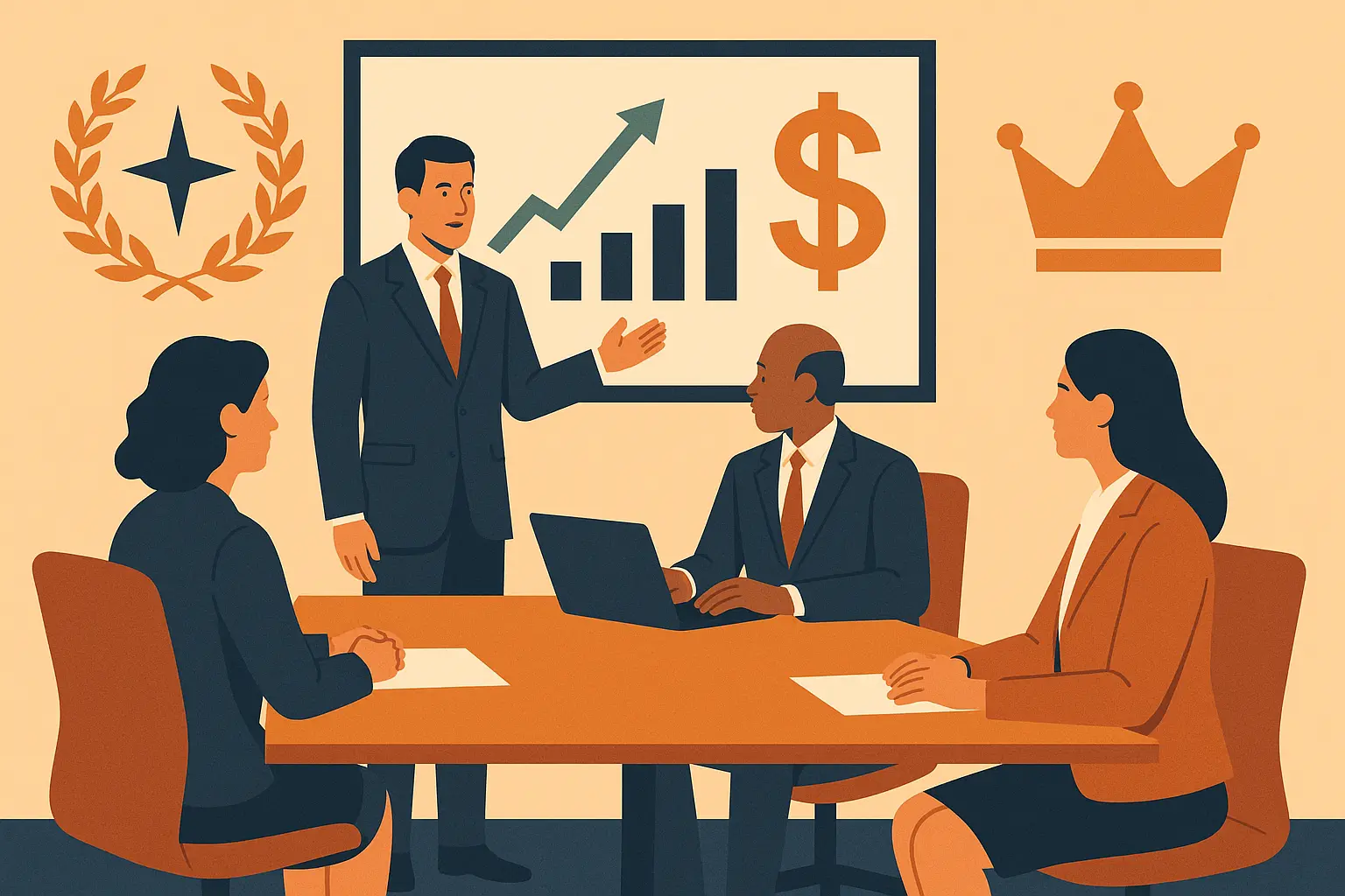 Executive compensation breakdown chart
