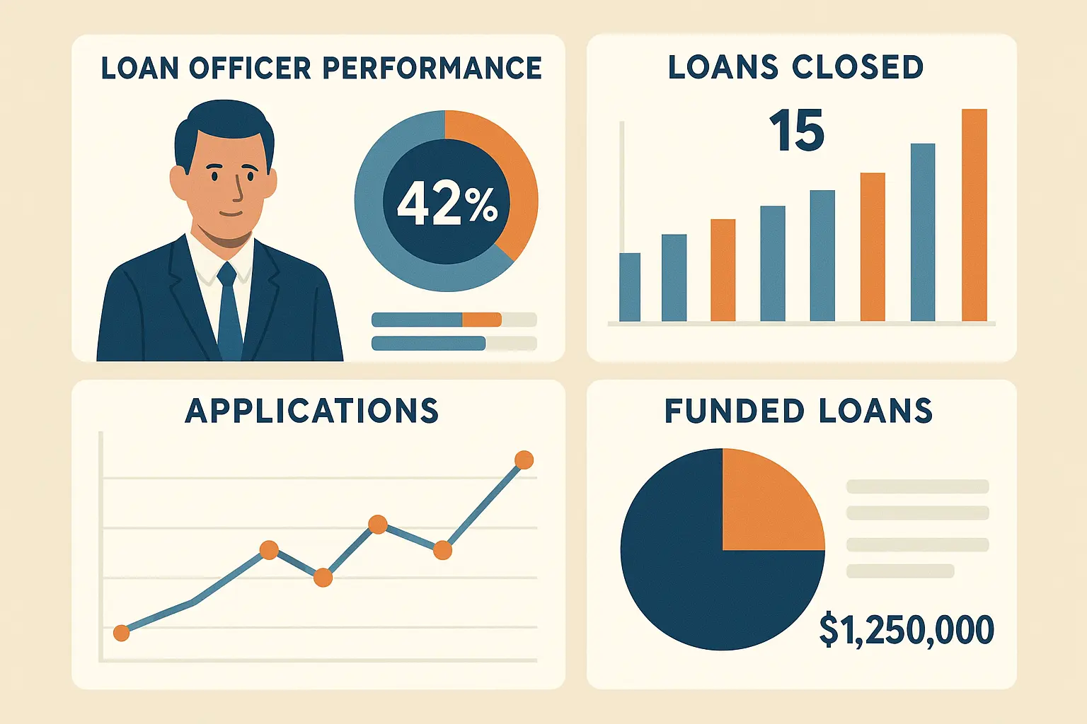Loan officer performance metrics