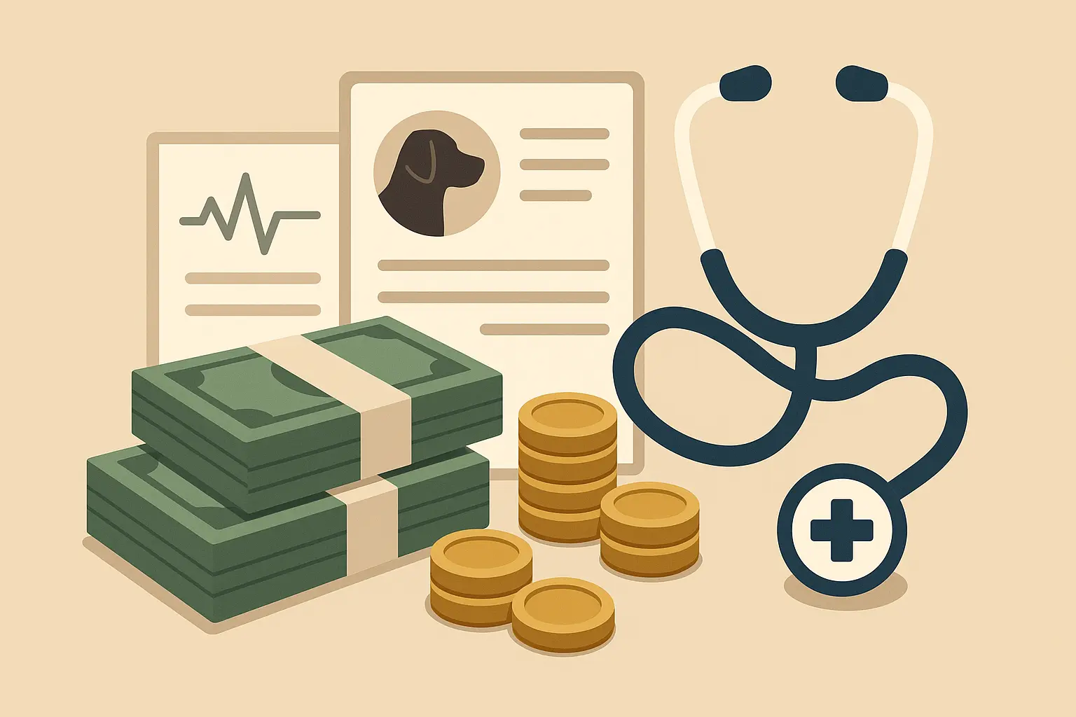 Veterinary salary chart showing income distribution