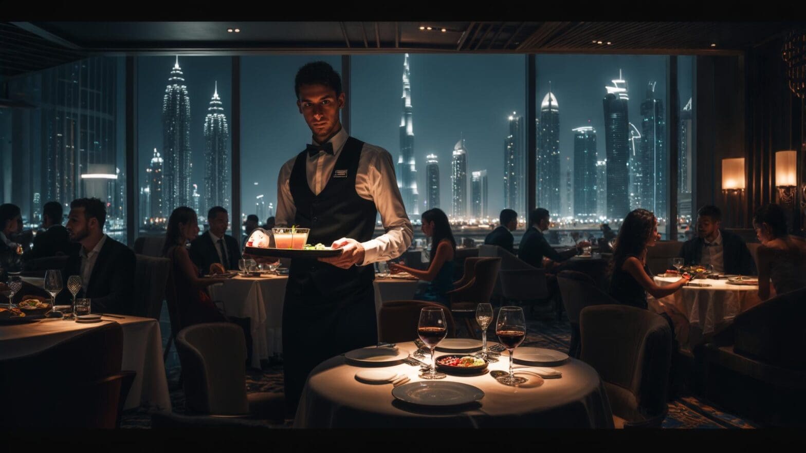 waiter salary in dubai