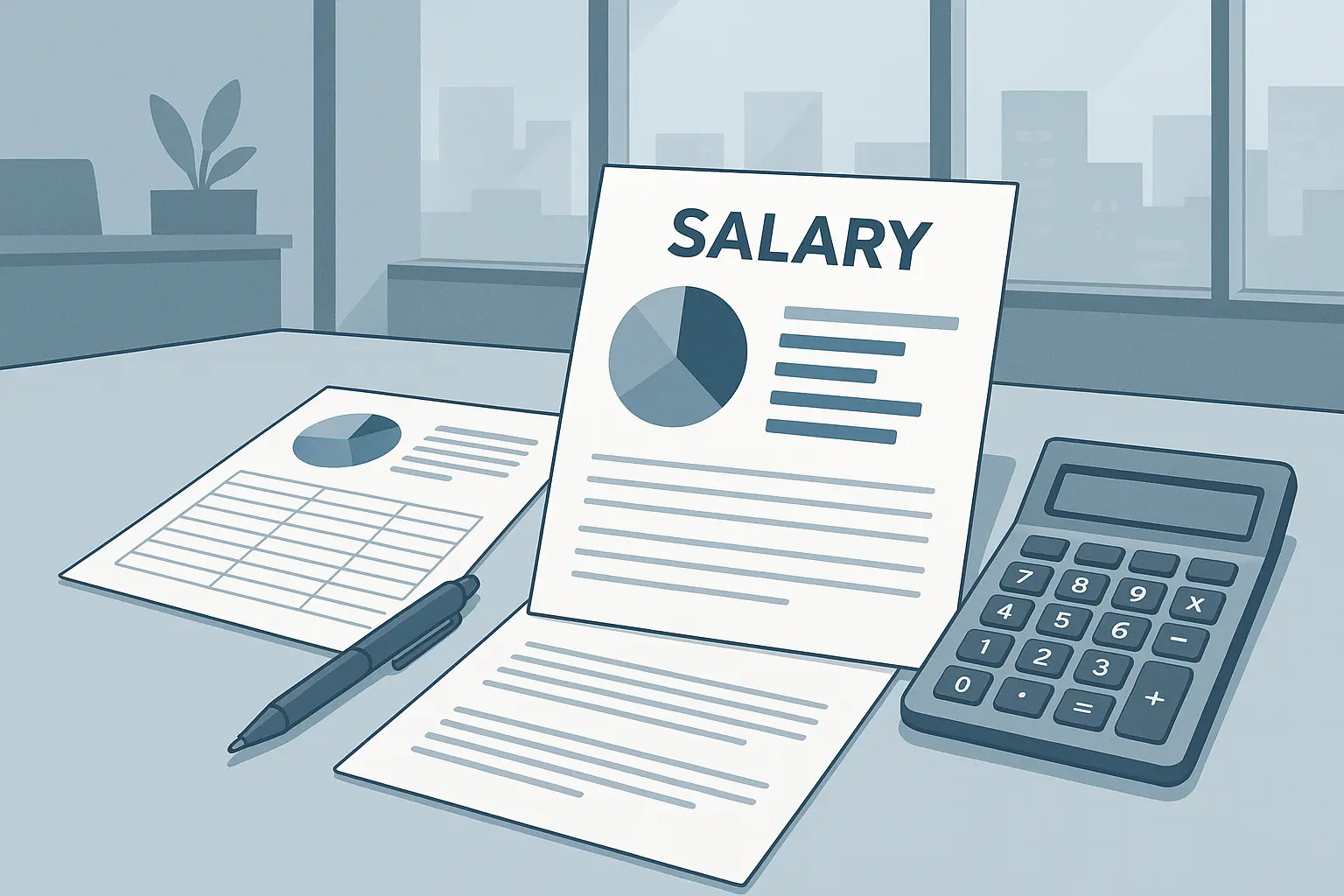 Financial charts showing hedge fund salary progression