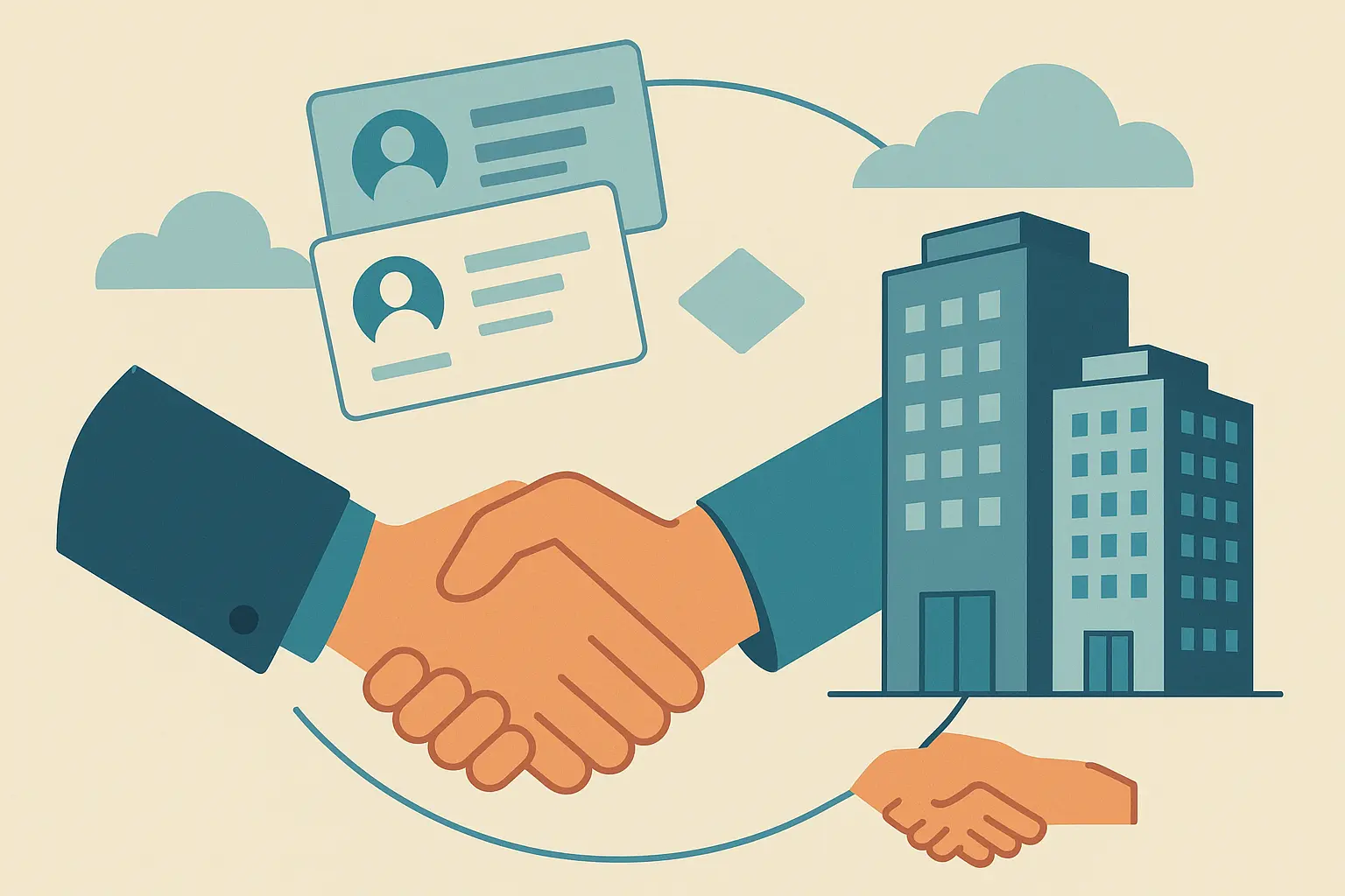 Notary agent meeting with title company representatives