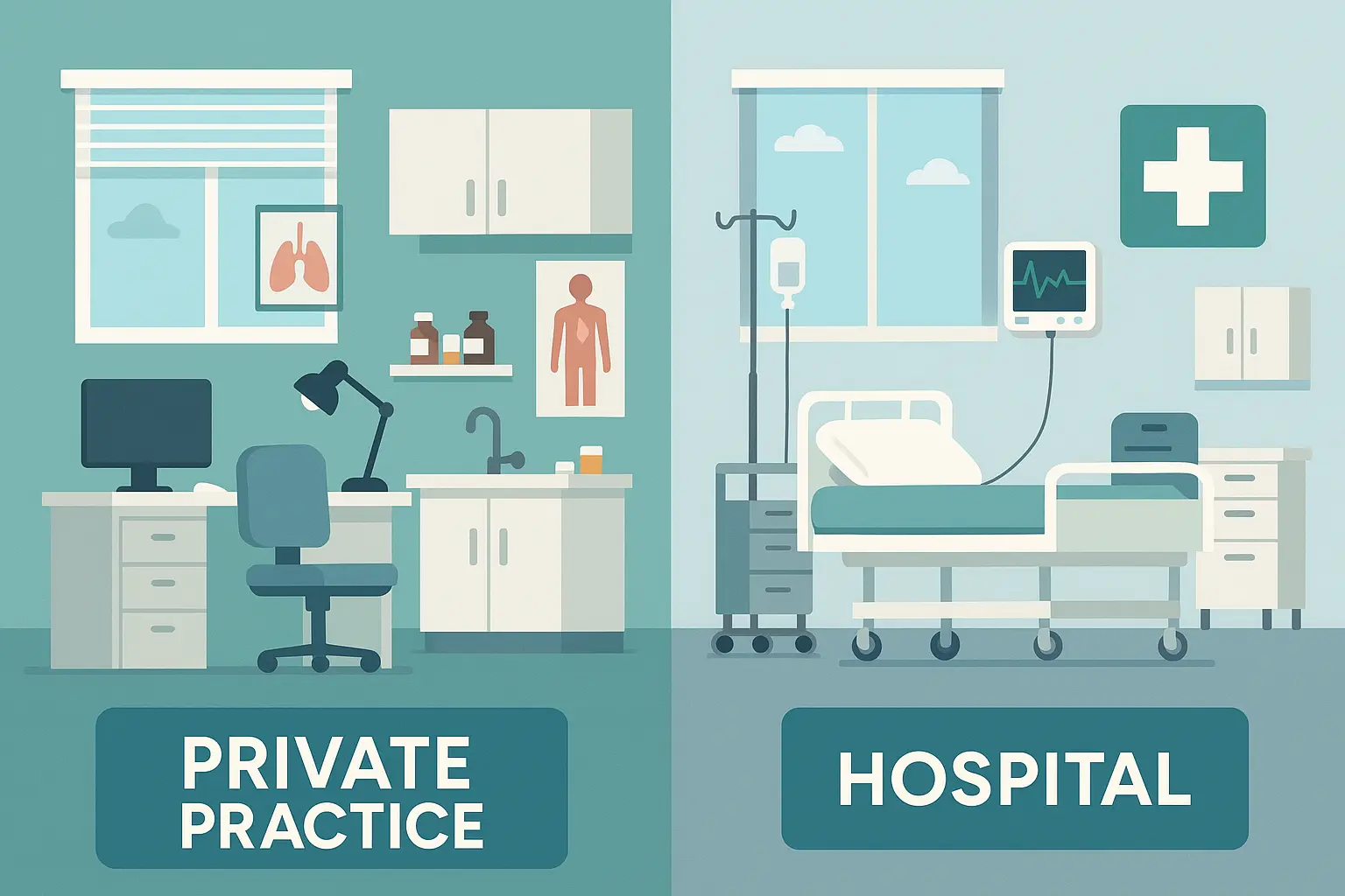 Different dermatology practice types