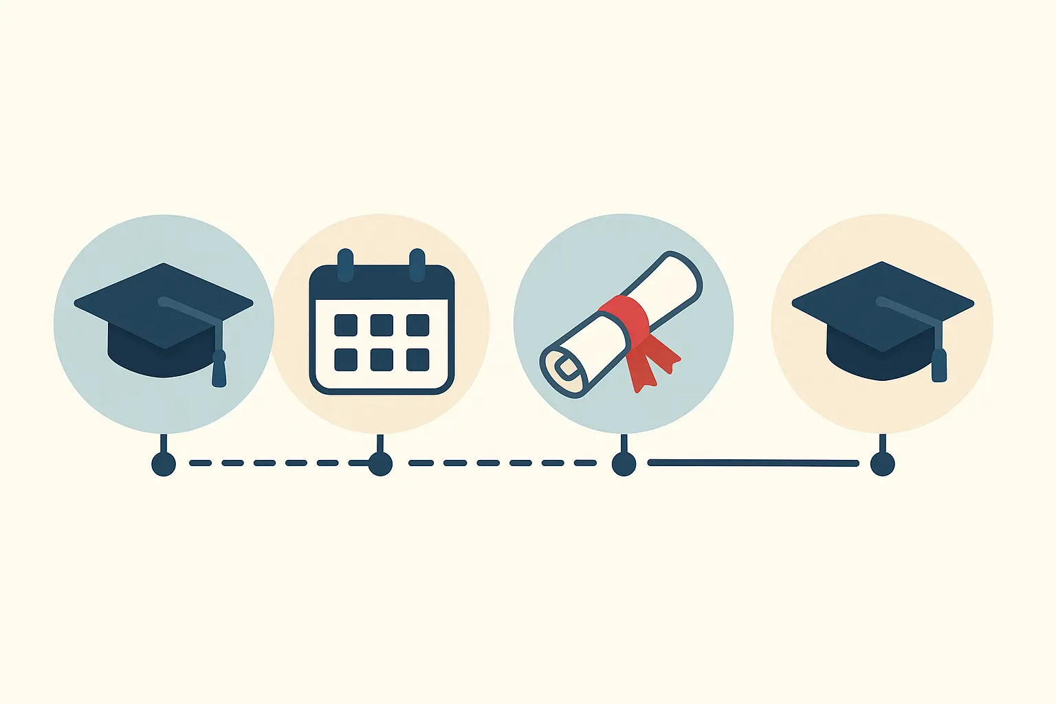 Standard degree timeline comparison chart