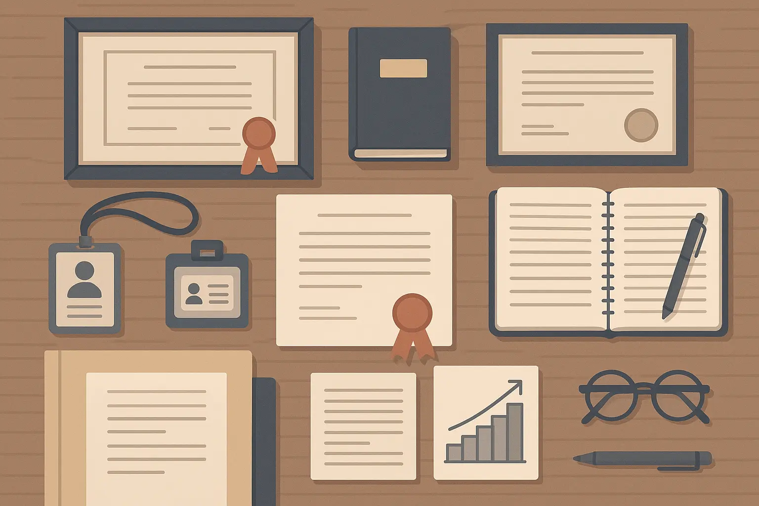 Professional credentials and educational documents