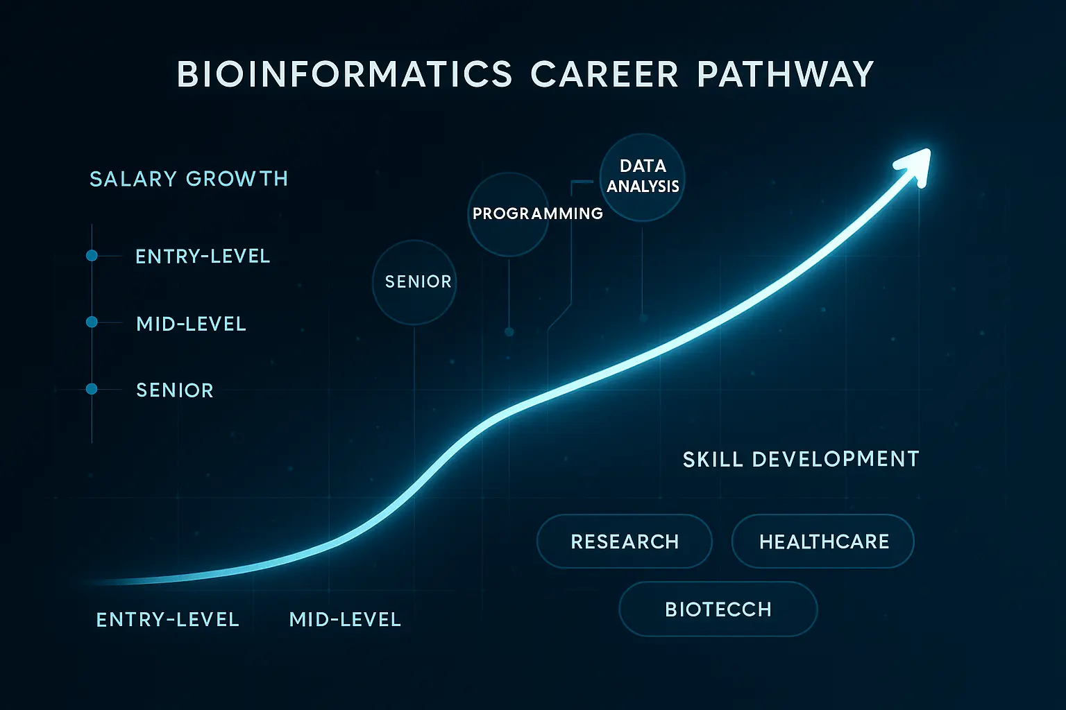 Bioinformatics career success visualization