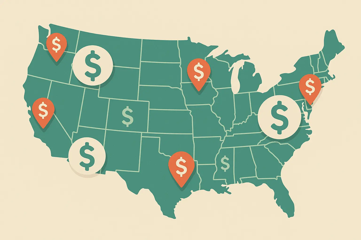 Geographic salary variations for managers